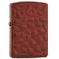 ZIPPO打火机SC1682 盔甲加厚深雕红宝石黑色 39710