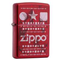 ZIPPO打火机28342 ZIPPO标志 红哑漆彩印
