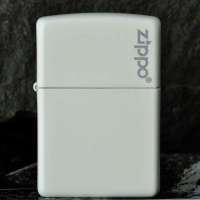 ZIPPO打火机 白哑漆标志打火机214ZL