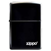 ZIPPO打火机 黑炫ZIPPO商标打火机24756ZL