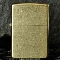 zippo打火机 纯铜金花沙打火机207G