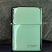 ZIPPO打火机 蚀刻PVD浸染墨绿冰-墨绿海洋芝宝标打火机28129ZL