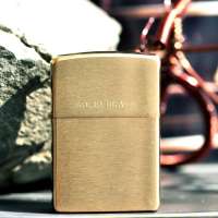 zippo打火机 铜沙子刻打火机204