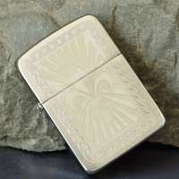 Zippo打火机 缎砂镀铬童子军打火机28325