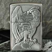 Zippo打火机 哈雷地球鹰打火机200HDH231