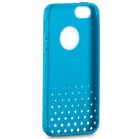 摩米士(MOMAX) 苹果 iPhone 5/5S 蜂巢保护套 湖水蓝色