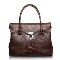 NAWO那沃隽永鳄鱼纹手提公文包4301