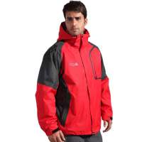 Makino犸凯奴男款两件套可拆卸棉内胆冲锋衣A001(红色/L)