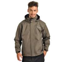 Makino犸凯奴情侣款男款珊瑚绒单层压胶冲锋衣1211(墨绿色/M)