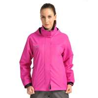 Makino犸凯奴情侣款女款珊瑚绒单层压胶冲锋衣1211(深紫/M)