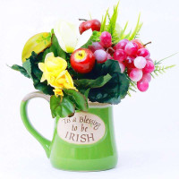 绿之源 花果吟光触媒套装手工插花除甲醛 除味 防尘免打理仿真绢花