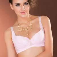  欧迪芬刺绣聚拢调整文胸LP-浅粉(C80)XA13204