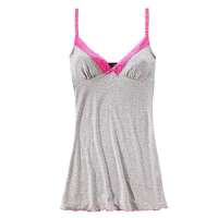 VANCL凡客诚品 蕾丝花边印花吊带裙 灰底印花 M