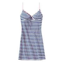 VANCL凡客诚品 针织条纹吊带裙 粉蓝条 M