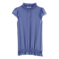 VANCL凡客诚品 Alva公主袖小裙摆上衣 灰蓝色 M