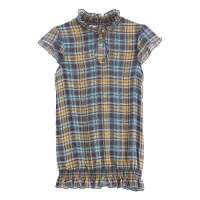 VANCL凡客诚品 Alva公主袖小裙摆上衣 棕色格子 XS