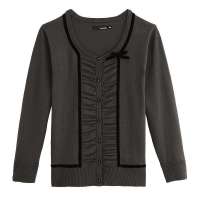 VANCL凡客诚品 经典雅致开衫 紫灰 XS