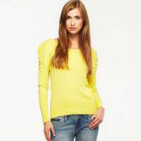 VANCL凡客诚品 超百搭甜美针织套衫 嫩黄色 S