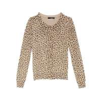 VANCL凡客诚品 精灵之吻豹纹针织开衫(亲子款)(妈妈款) 米色豹纹 XS