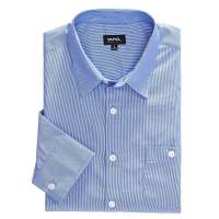 VANCL凡客诚品 细条纹简约时尚修身衬衫 蓝白条 M