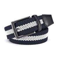 VANCL凡客诚品 简约休闲弹力织带 蓝色白条 1000mm