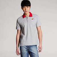 VANCL凡客诚品 全棉撞色领短袖polo衫(亲子款)(爸爸)小天使 花灰色 L