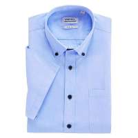 VANCL凡客诚品 Easy care时尚领尖扣短袖衬衫 平静蓝 39