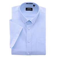 VANCL凡客诚品 米通小方领短袖衬衫 平静蓝 44