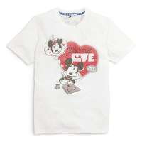 VANCL凡客诚品 米奇全棉短袖T恤A10(亲子款)(爸爸) 白色 S