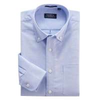 VANCL凡客诚品 纯真牛津纺衬衫 素色领尖扣 平静蓝 37