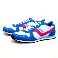 VANCL凡客诚品 亮动飞翔复古跑步鞋(女款) 白蓝色 34