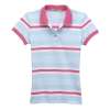 VANCL凡客诚品 清爽浅色条纹珠地短袖POLO(女款) 热情粉条纹 M