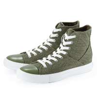 VANCL凡客诚品 意趣多彩高帮帆布鞋 橄榄绿色 38