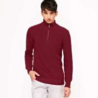 VANCL凡客诚品 棉质加厚半拉链套衫(男款) 红色 M