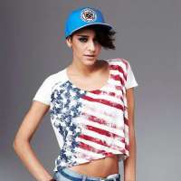 VANCL凡客诚品 Street 美旗印花T恤 白色 S