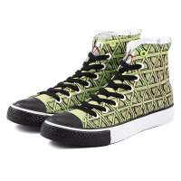 VANCL凡客诚品 单车灵感图案男子高帮帆布鞋 芥末绿 43