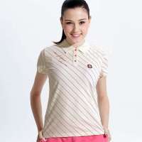 VANCL凡客诚品 挥拍大满贯短袖Polo--活力斜条纹 白色 XL