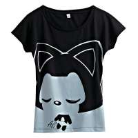 VANCL凡客诚品 阿狸如果爱蝙蝠款T恤 黑色 S