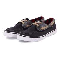 VANCL凡客诚品 优雅英伦格子帆船鞋 碳黑 40