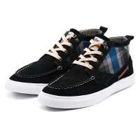 VANCL凡客诚品 英伦格子中帮帆船鞋 黑色 45