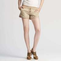 VANCL凡客诚品 运动风潮时尚热裤 米色 XS