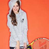 VANCL凡客诚品 Tifa 长款针织带帽卫衣 灰色 S