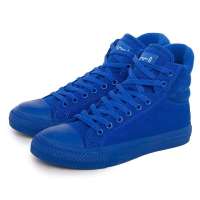 VANCL凡客诚品 华彩酷炫高帮帆布鞋(女款) 蓝色 34