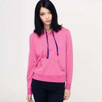 VANCL凡客诚品 撞色活力套头卫衣(女款) 热情粉色/紫色 L