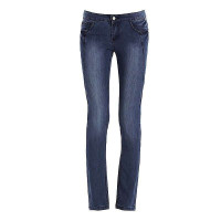 VANCL凡客诚品 修身窄脚牛仔裤W110 深牛仔蓝 26