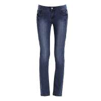 VANCL凡客诚品 修身窄脚牛仔裤W110 深牛仔蓝 28