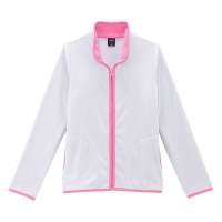 VANCL凡客诚品 撞色宽松立领开衫(女款) 亮灰色/热情粉色 M