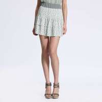 VANCL凡客诚品 时尚豹纹俏皮蛋糕半裙 白底灰豹纹 L