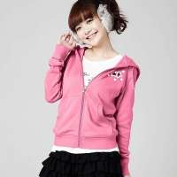 VANCL凡客诚品 印花连帽开衫卫衣 Shiny Star(女款) 热情粉色 XL