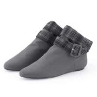 VANCL凡客诚品 风潮时尚女靴5.5寸 灰色 38